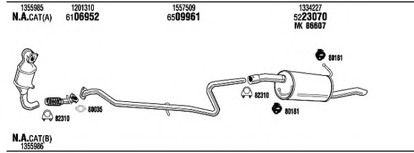 WALKER FO23503 Exhaust System
